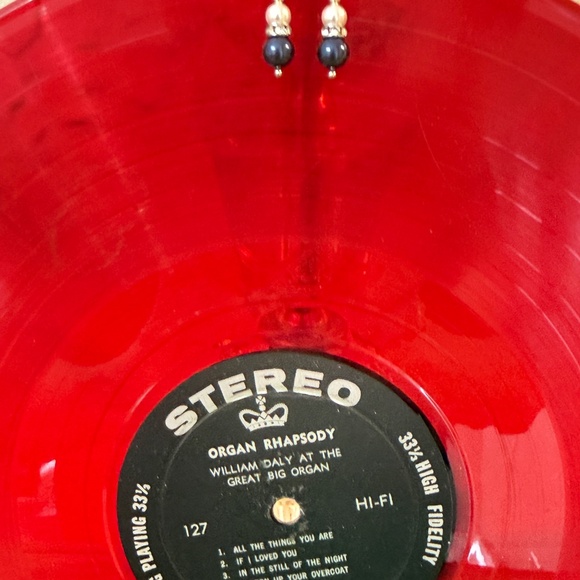 Midnight Blue Bling Dangle Drop Earrings Pearl, Crystal and Agate Beads - Picture 4 of 4